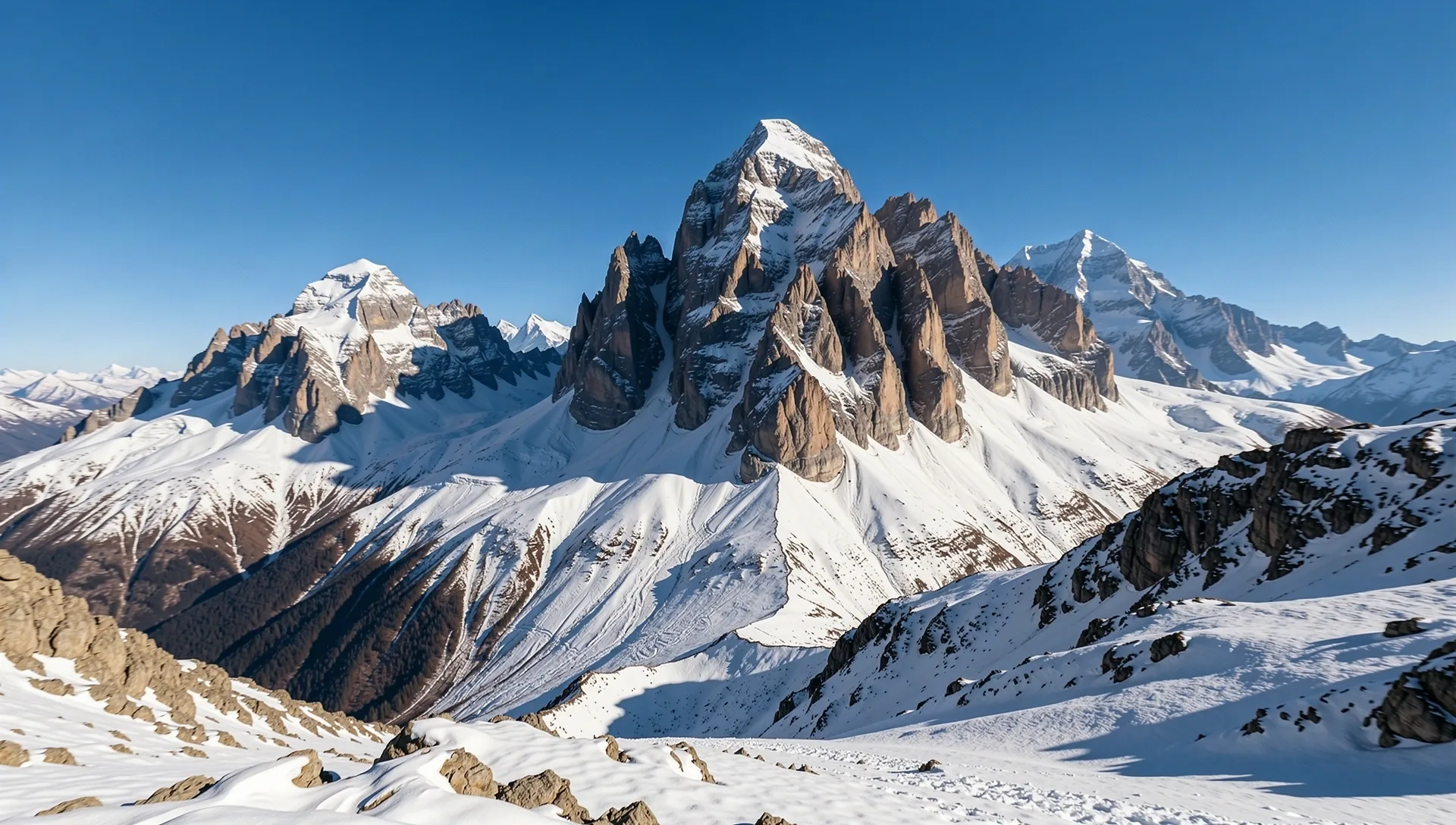 Mountain range landscape